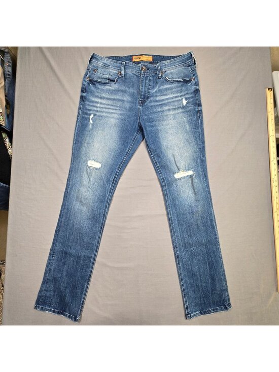 Seven7 Other - Seven7 W34 L34 Mens Slim Straight Jeans Distressed Blue Denim Casual Wear